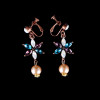 F-0761 Vintage style crystal crown earrings set wedding bride accessories Jewelry
