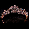 F-0761 Vintage style crystal crown earrings set wedding bride accessories Jewelry