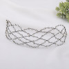 F-0762 European and American simple rhinestone mesh hair band hand-woven hair band hair accessories