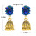 E-5777 Fashion Colorful Beads Bells Tassel Indian Jhumka Earrings For Women