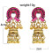 E-5778 Golden Bell Beads Tassel Color Round Crown Inlaid Crystal Vintage Earrings Female Gift Jewelry