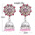 E-5779 Crystal Enamel Beads Bell Tassel Earrings for Women