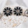 E-5779 Crystal Enamel Beads Bell Tassel Earrings for Women