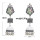 E-5780 Fashion Beads Bell Tassel Drop Dangel Earrings for Women