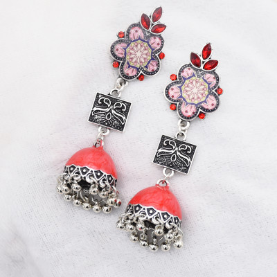 E-5780 Fashion Beads Bell Tassel Drop Dangel Earrings for Women