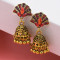 E-5788 Indian Beads Bell Tassel Drop Dangel Earrings for Women