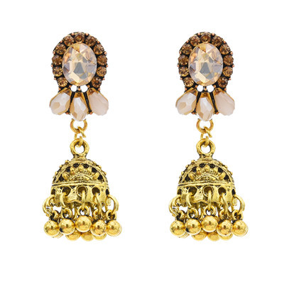 E-5789 Indian Diamond Rhinestone Drop Dangle Earring for Woman Tassel Earring