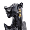 E-5789 Indian Diamond Rhinestone Drop Dangle Earring for Woman Tassel Earring