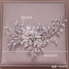 F-0763 Fashion crystal white bead hair band hand-woven leaf hair accessories bridal jewelry