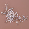F-0763 Fashion crystal white bead hair band hand-woven leaf hair accessories bridal jewelry