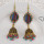 E-5792 Fashion Colorful Rhinestone Bells Drop Dangle Earrings for Women