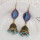 E-5792 Fashion Colorful Rhinestone Bells Drop Dangle Earrings for Women