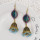 E-5792 Fashion Colorful Rhinestone Bells Drop Dangle Earrings for Women