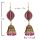 E-5792 Fashion Colorful Rhinestone Bells Drop Dangle Earrings for Women