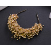 F-0766 Fashion gold silver crystal alloy bead crown hair band hair accessories bridal jewelry