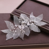 F-0765 Fashionable natural rhinestone pearl leaf shaped hair accessories ladies wedding festival Jewelry