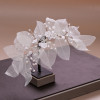F-0765 Fashionable natural rhinestone pearl leaf shaped hair accessories ladies wedding festival Jewelry