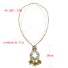 N-7370 Gypsy Antique Gold Metal Crystal Beads Mirror Birdcage Pendant Necklace Women Indian Ethnic Jewelry
