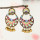 E-5794 Indian Beaded Rhinestone  Drop Dangle Earrings for Women