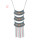 N-7375 Vintage silver Alloy colorful Crystal tassel Pendant Necklaces for Women Bohemian Gypsy Party Jewelry
