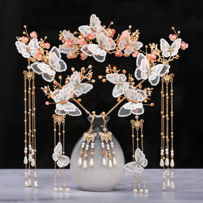 F-0767 New fringe costume Hanfu headdress suit ladies fairy hair accessories ancient style hair accessories