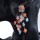 E-5810 Cute Girl Crystal Acrylic Beads Flower Drop Earrings for Women Bridal Wedding Party Jewelry Gift