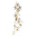 F-0769 Fashion Gold pear crystal leaf flower hair band wedding dress accessories bridal accessories