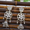 E-5816 Fashion Crystal Flowers Bells Drop Dangle Earrings for Women Jewelry