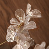 F-0770 Korean Style Women Gold Wired Flower Headbands Bridal Wedding Hair Accessories