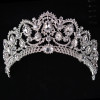 F-0771 New Arrival Baroque Big Rhinestone Crystal Beaded Bride Crown Headband Tiara Wedding Headpiece Headband