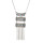 N-7376 Vintage silver color multi-crystal tassel pendant necklace for women gift jewelry