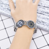 B-1036 Vintage color rhinestone elastic band knitted wristband women gift bracelet jewelry