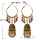 E-5819 Gold Color Bells Indian Jhumka Earrings Women's Vintage Turkey Boho Beads Tassel Earrings Turkish Jewelry