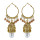 E-5820 Vintage Imitation Pearl Beads Tassel Dangle Earrings Indian Jhumka Hoop Earrings for Women