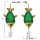 E-5825 Cute Pearl Tassel Green Acrylic Fish Drop Earrings for Women Girl Summer Party Jewelry Gift