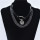 N-7380 Diablo Leather Chain Multilayer Collar Pendant Necklace Sexy Necklace