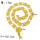 N-7381 Boho gold heart carved flower bell tassel dance waist chain ethnic style woman body chain Jewelry