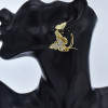 E-5831 Gold/Silver Multilevel Three-dimensional Butterfly Crystal Earrings Women Gift Jewelry