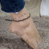 B-1046 Fashion summer beach sexy and charming Rhinestone handmade weave anklets