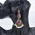 E-5833 Indian Pattern Rhinestone Pearl Tassel Drop Dangle Earrings