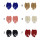 E-5640   1 pairs Bohemian Six Color Silk cotton Knot Leaf Earrings Women's DIY Tassel Earrings