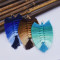 E-5640   1 pairs Bohemian Six Color Silk cotton Knot Leaf Earrings Women's DIY Tassel Earrings