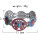 B-1049 Fashion Retro Style Colorful Rhinestone Butterfly pattern Flower Shaped Elastic Bracelet Jewelry