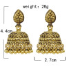 E-5846 Indian Jhumka Earrings for Women Vintage Silver Gold Metal Bells Tassel Earring Ethnic Party Jewelry