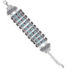 B-1050 Adjustable Section Rhinestone Retro Bracelet Charm Bracelet