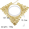 N-7389 Bohemian metal alloy butterfly carved flower bell tassel dance waist chain ethnic style woman beach sexy body chain Jewelry