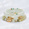 B-1051 4Pcs/Set Boho Style Beaded Adjustable Bracelets For Women Charming Jewelry Accessory