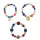 B-1055 3Pcs/Set Boho Beaded heart-shape pendant Bracelets Charming Jewelry Accessory