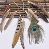 F-0778 Fashion Bohemian Hippie Headband Dreamcatcher Feather Headdress Fashion Peacock Feather Headbands Hair Accessories