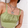 N-7392 Fashion 2pcs/set BlingBling Rhinestone Multi-Layer Butterfly Pendant Choker Necklace